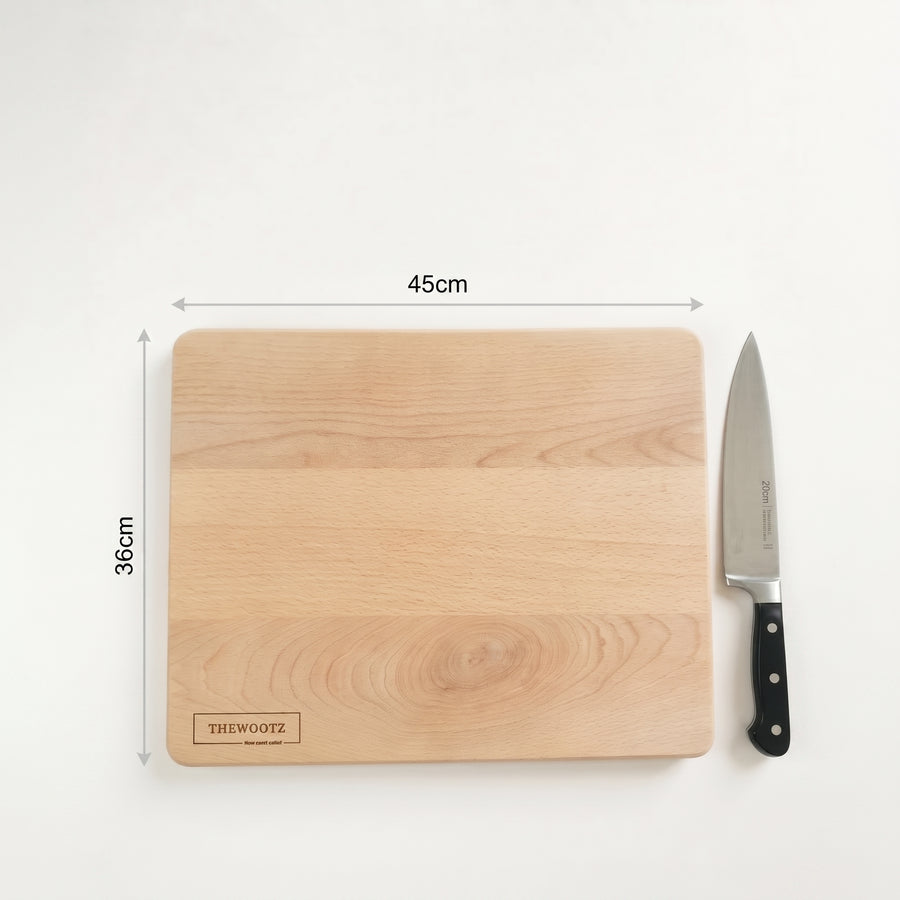 Wooden chopping board beech wood 45x36 cm - TheWootz