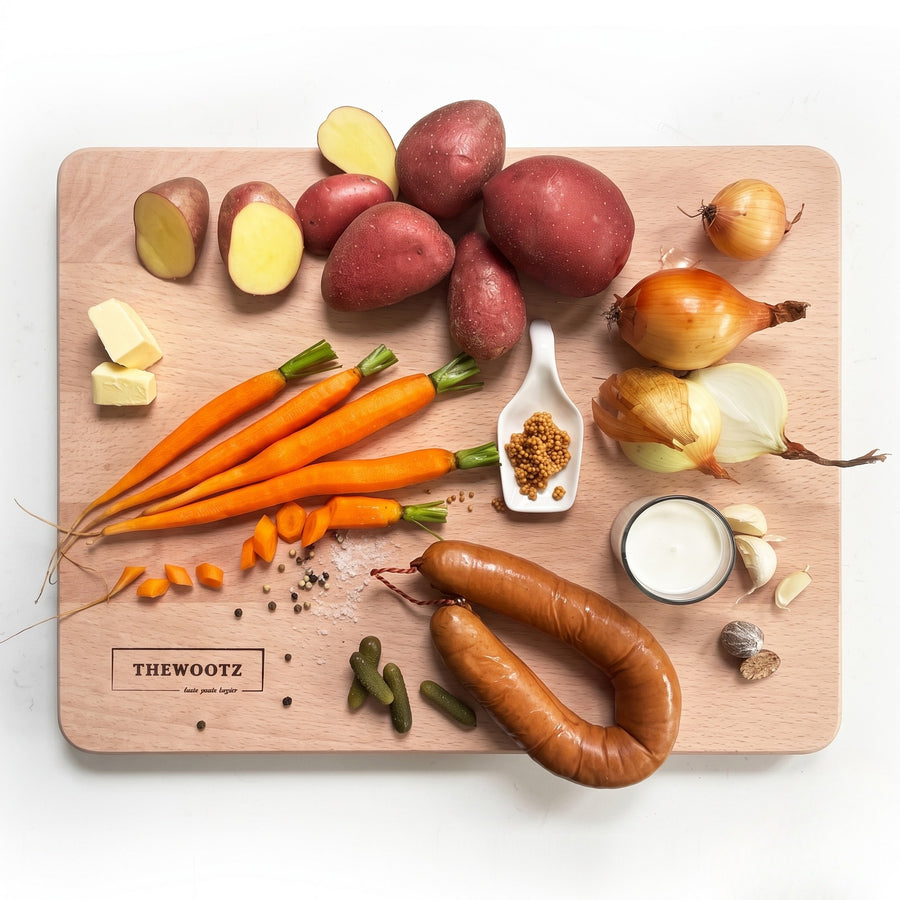 Wooden chopping board beech wood 45x36 cm - TheWootz