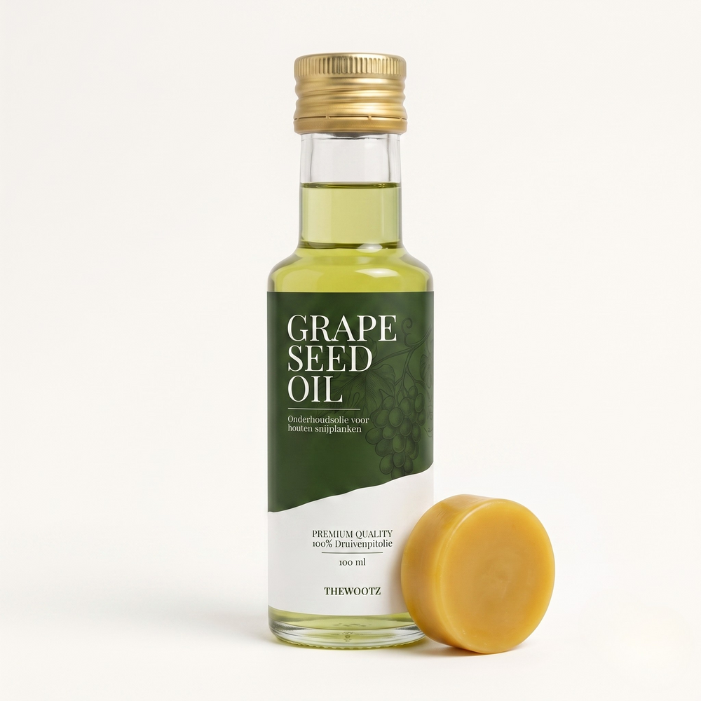 Chopping board maintenance set 100 ml, oil and wax block - TheWootz