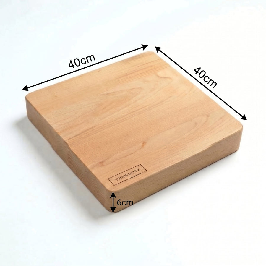 Beechwood Chopping Block 40x40 cm - TheWootz