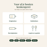 Bijenwas voor al je houten keukengerei: snijplanken, hakblokken, serveerplanken, lepels en spatels