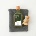 Cutting board care kit 200 ml, oil, cloth and brush